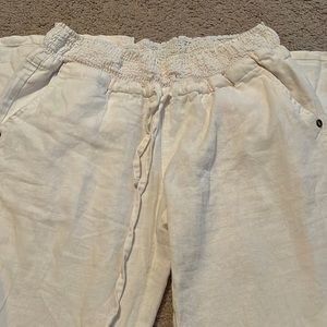 White Linen Pants